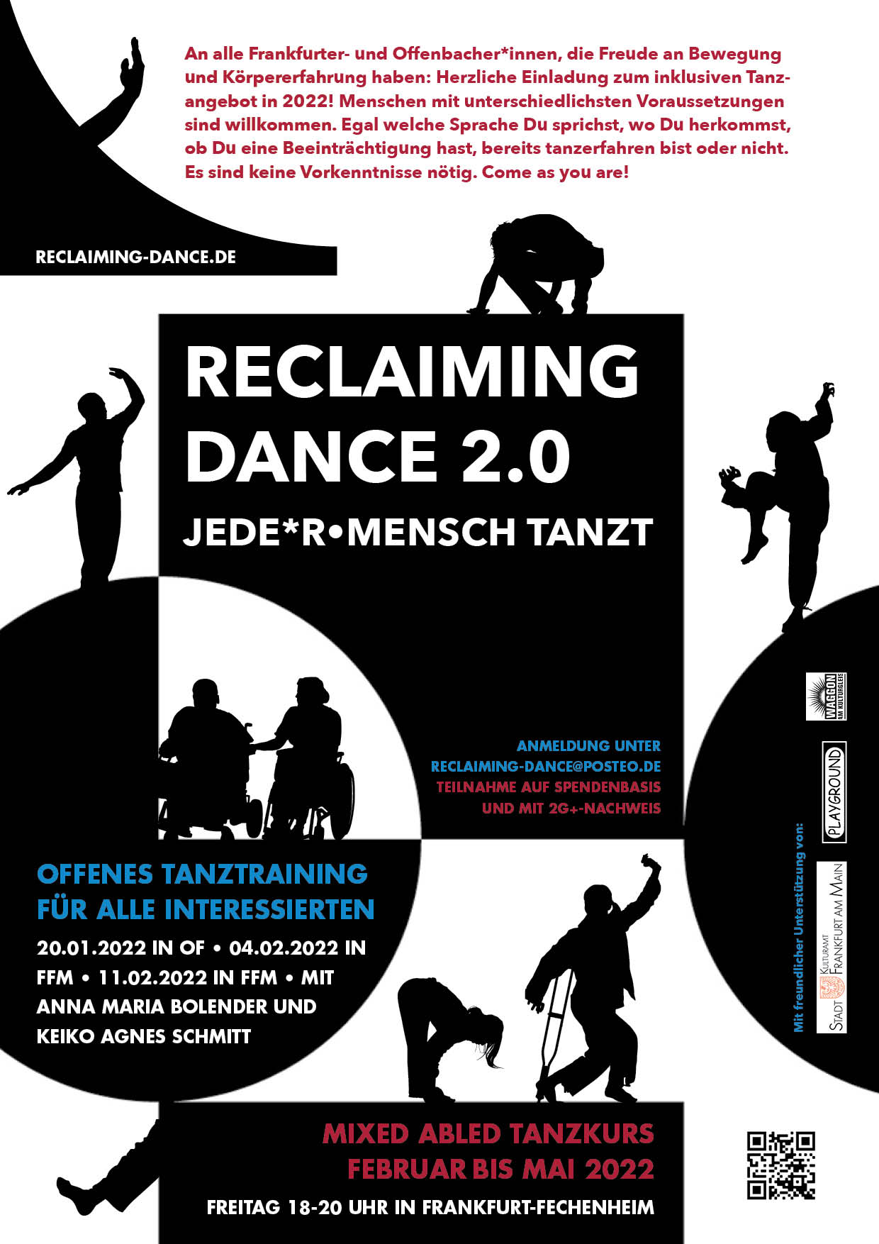 Reclaiming Dance 2.0 // Mixed Abled Tanzplattform // Flyer und Plakat