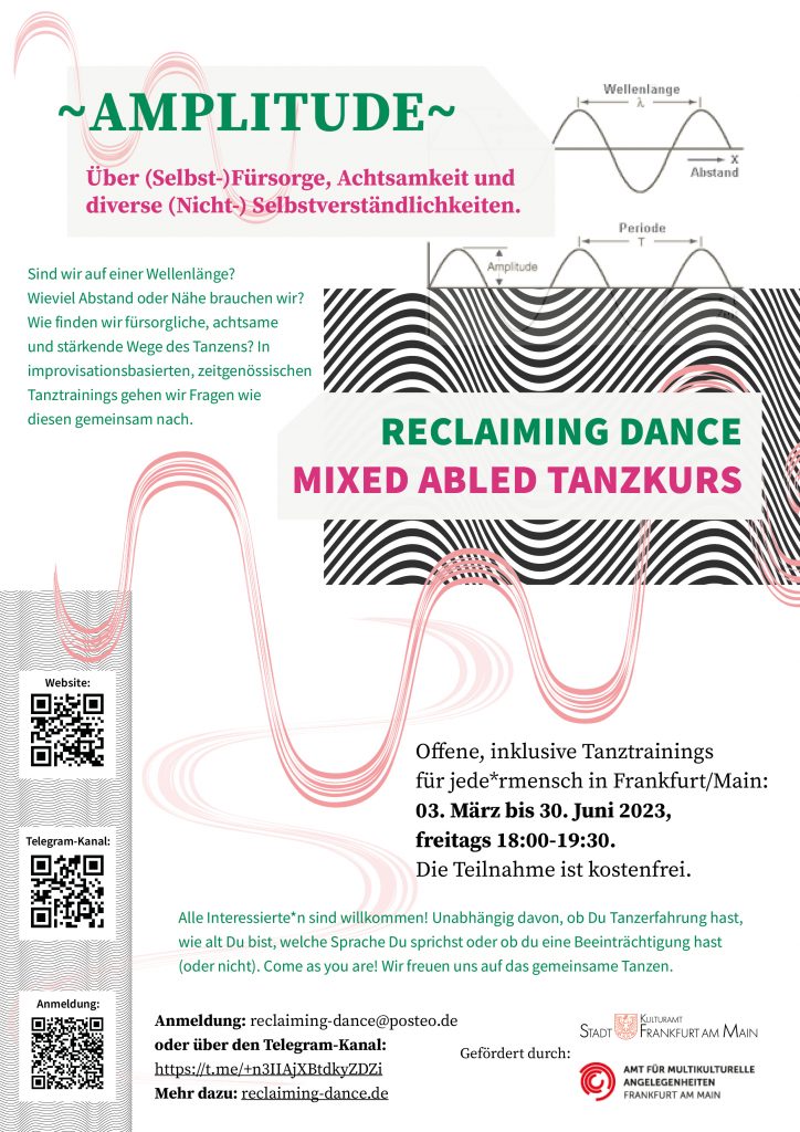 Reclaiming Dance // Mixed Abled Tanzkurs in Frankfurt am Main
